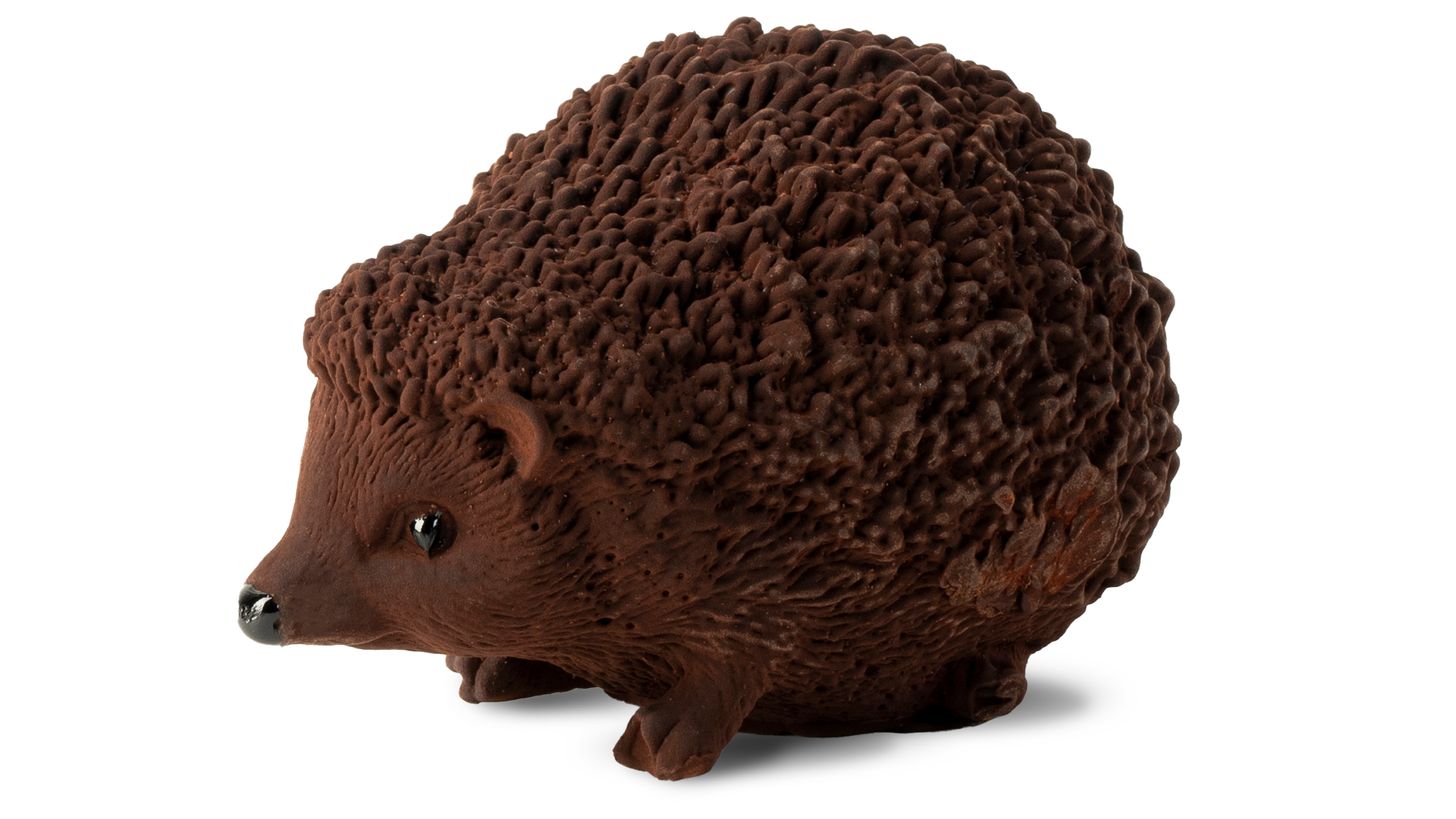 Hérisson en chocolat noir garni