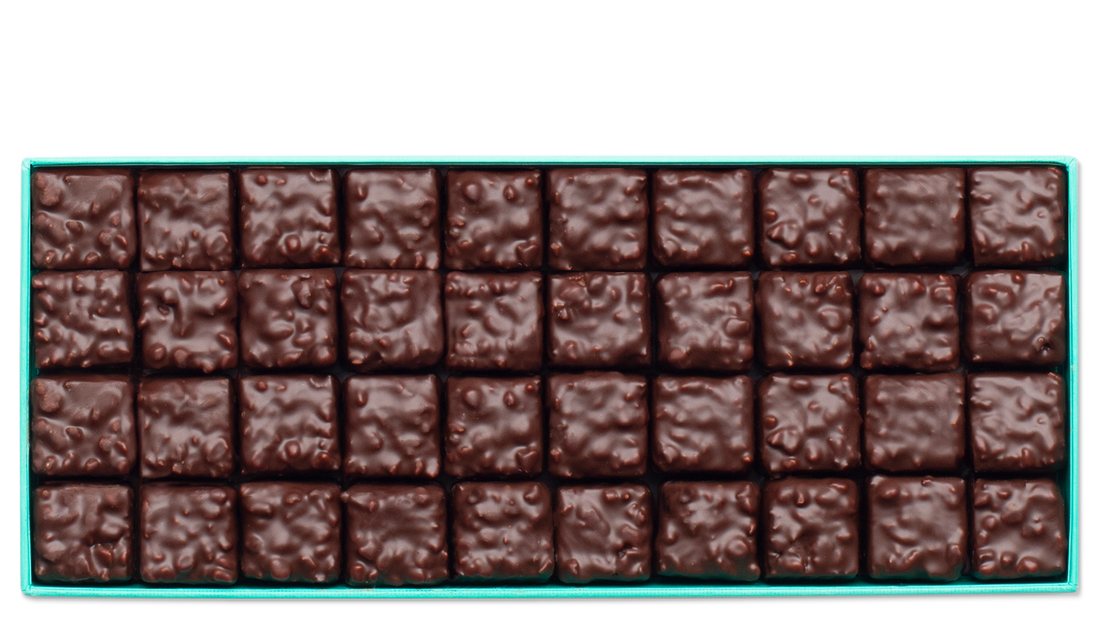 br5 instincts, praliné amande noisette chocolat noir patrick roger